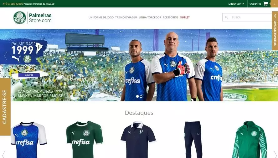 Cupom de Desconto Palmeiras Store